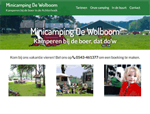 Tablet Screenshot of dewolboom.nl